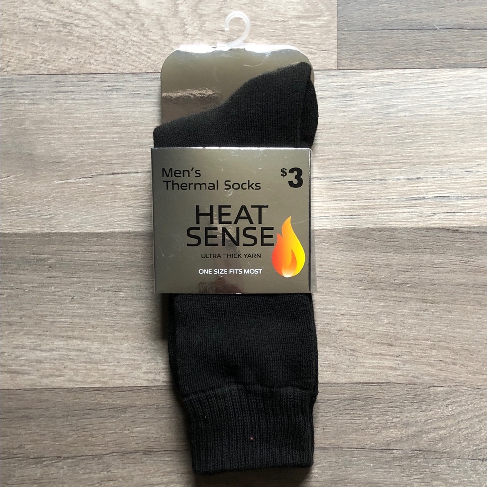 Men's Black Thermal Socks